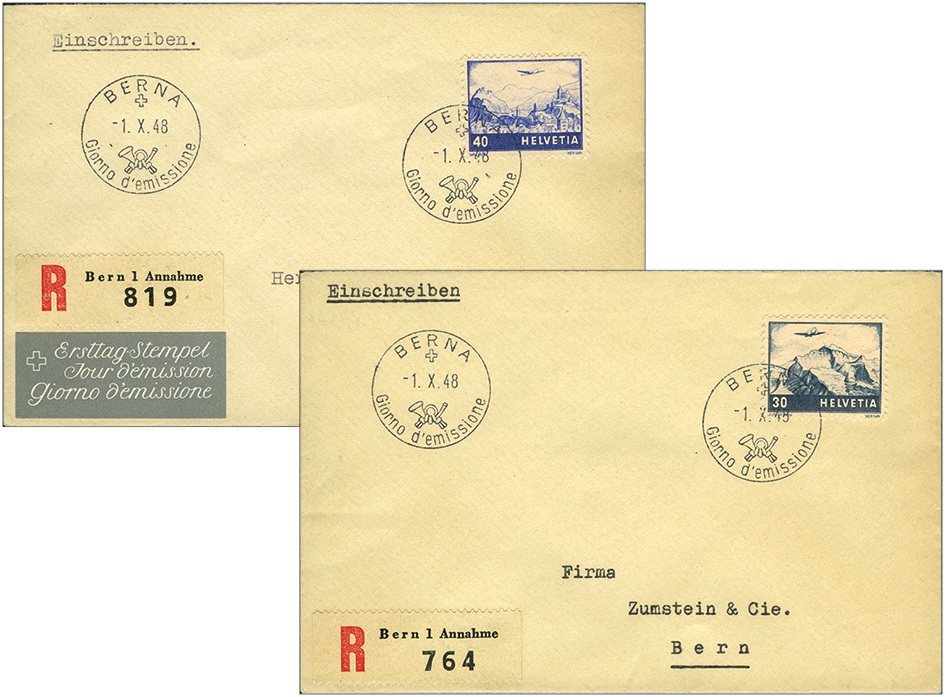 1948, Farbänderung der Landschaftsbilder