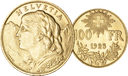 1925, 100 Fr. Gold-Vreneli