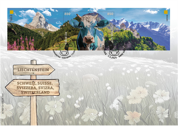 2025, Crypto Stamp "Kuh blau"