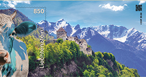 2025, Crypto Stamp "Kuh blau"