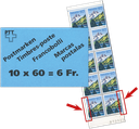 60 Rp. Lac de Tanay, "Stark verschobener Schnitt"