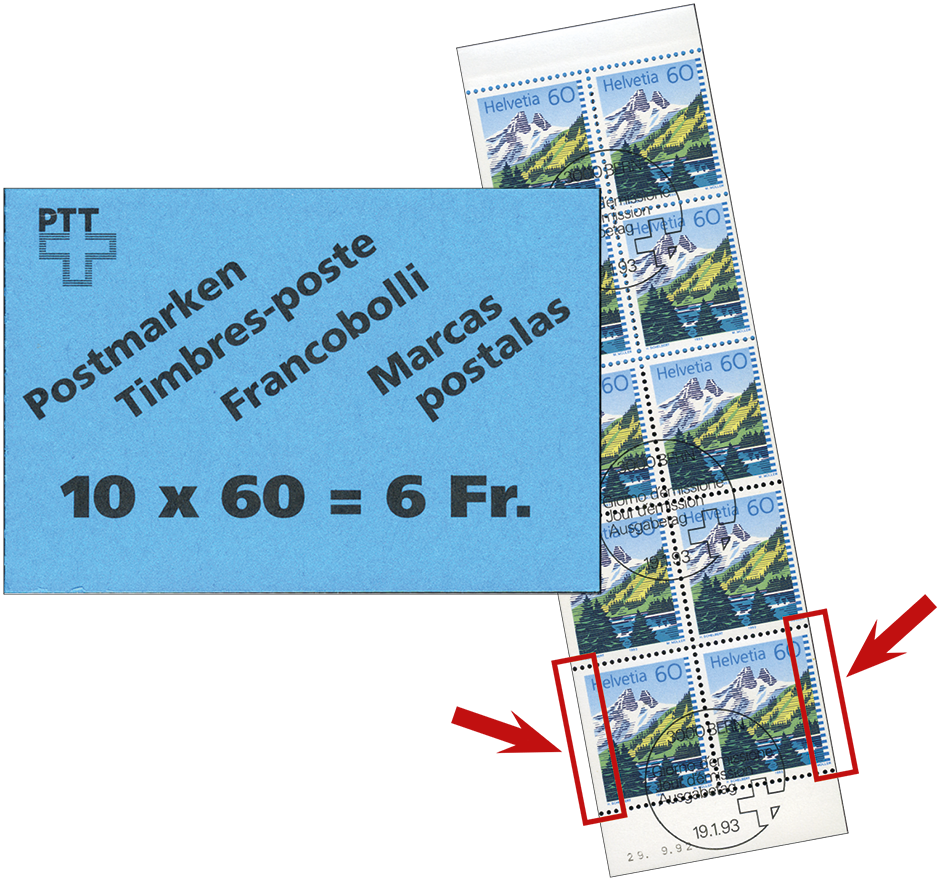 60 Rp. Lac de Tanay, "Stark verschobener Schnitt"
