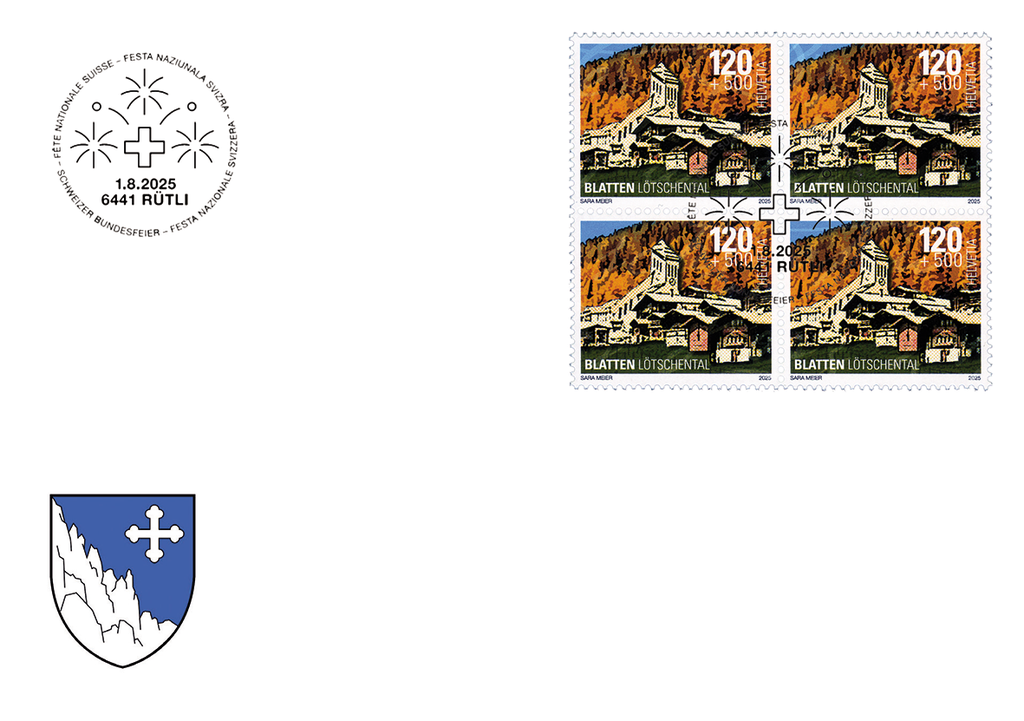 120 + 500 Rp. ICH HELFE Solidarität für Blatten