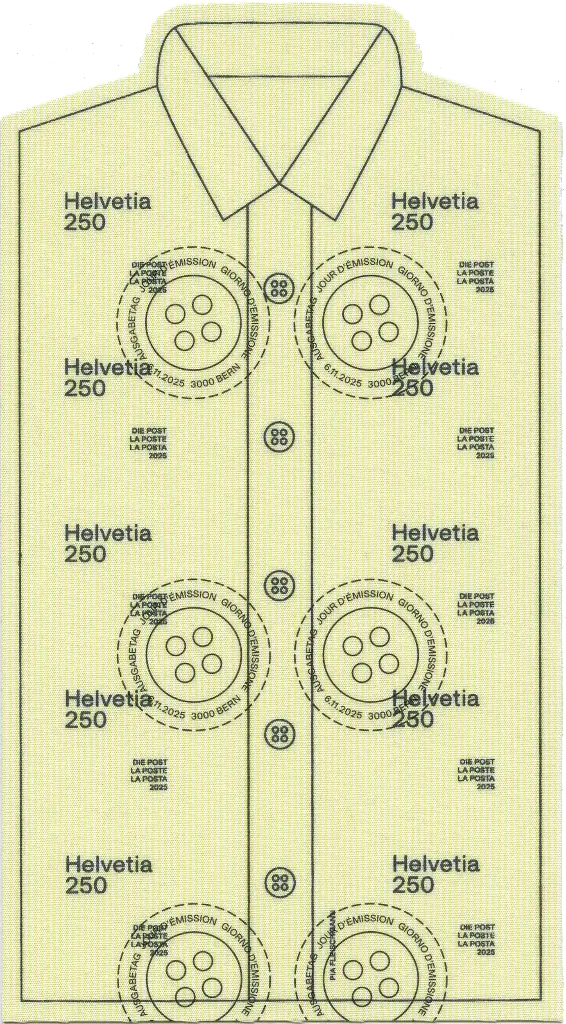 2025, Upcycling - Von der Postbekleidung zur Briefmarke