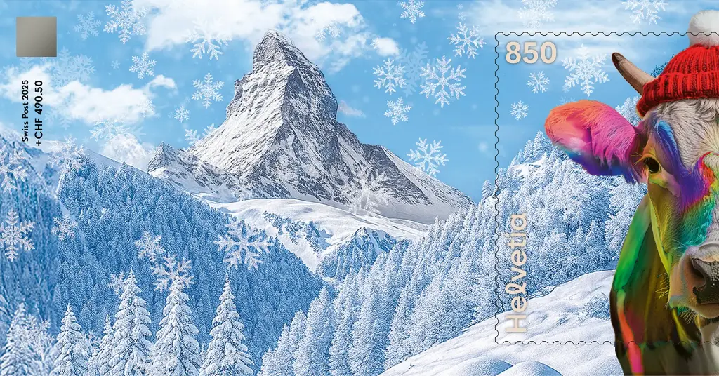 2025, Crypto Stamp "Kuh regenbogen" - CHLI 2.0