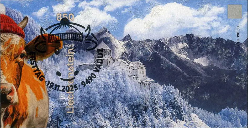 2025, Crypto Stamp "Kuh orange" - CHLI 2.0