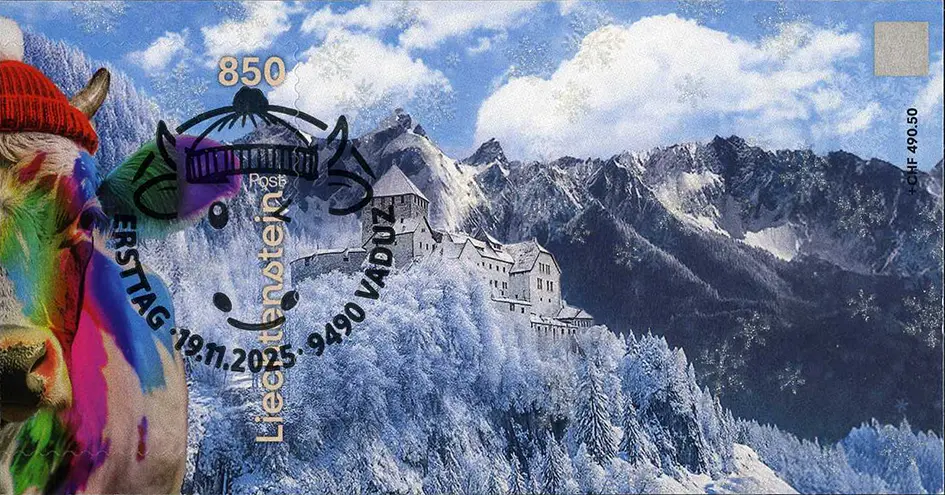 2025, Crypto Stamp "Kuh regenbogen" - CHLI 2.0