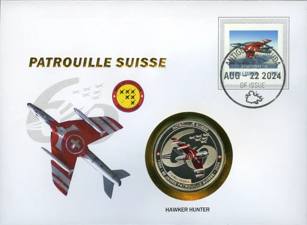 2024, Patrouille Suisse - 60 Jahre Patrouille Suisse, Antigua und Barbuda - Hawker Hunter