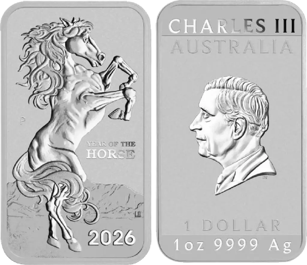 2026, 1 Dollar - Barren, Lunar Jahr des Pferdes, Australien