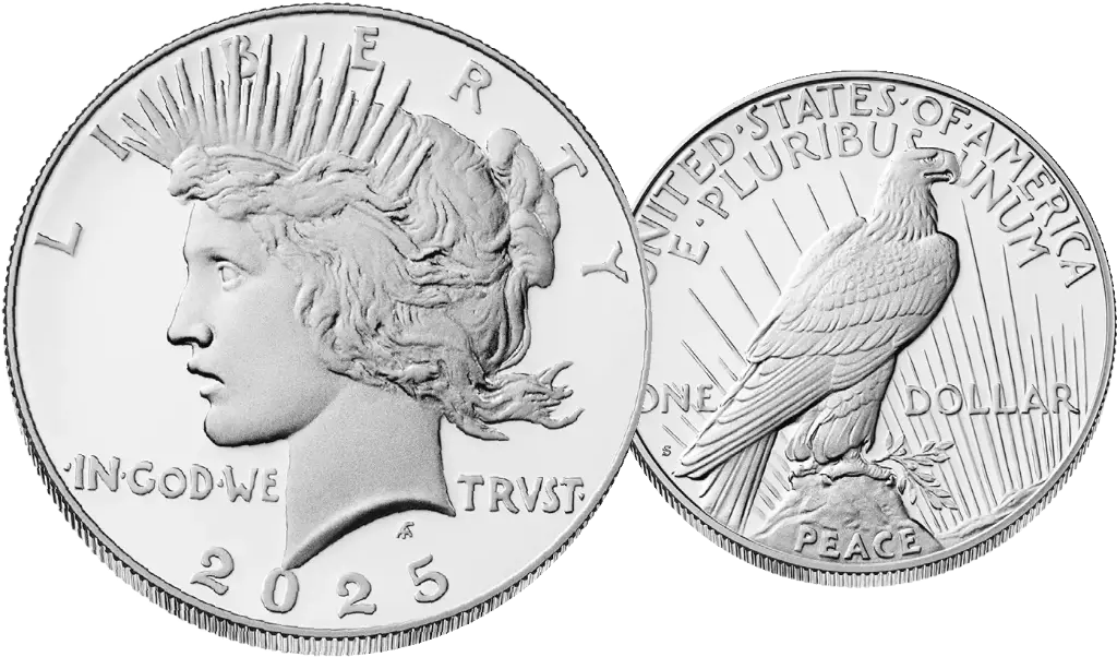 2025, 1 Dollar, Peace Dollar, USA