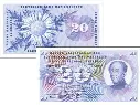 20 Franken Banknote Schweiz, 5. Emission (1954-1976)