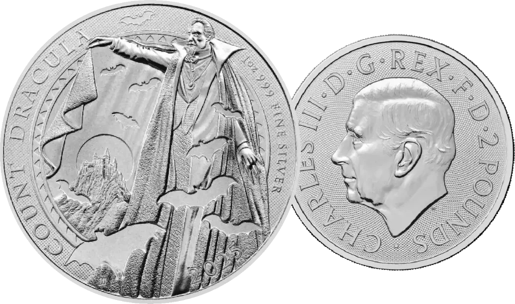 2025, 2 Pfund, Graf Dracula, Grossbritannien