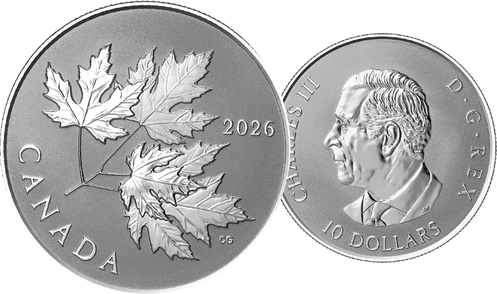 2026, Glänzende Ahornblätter, Kanada