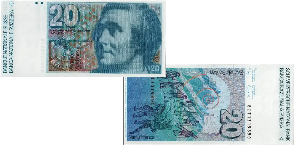 20 Franken Banknote Schweiz, 6. Emission (1978-1992)