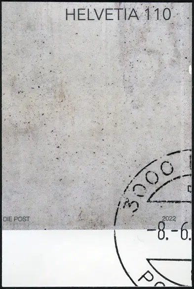 2023, Kunst am Bau110 Rp., "UNGEZÄHNT statt gezähnt"  