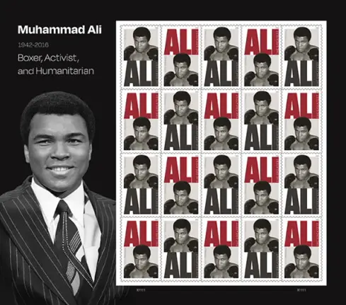 2026, US-Sonderbriefmarken "ALI" Kompletter Bogen, USA