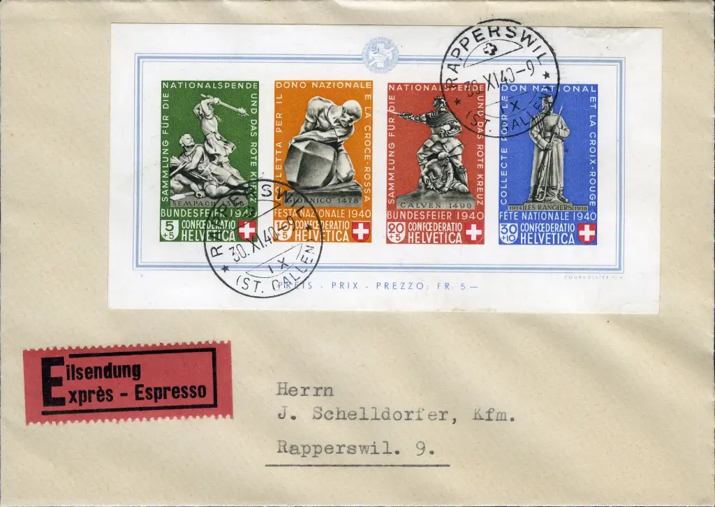 1940, Bundesfeierblock I 