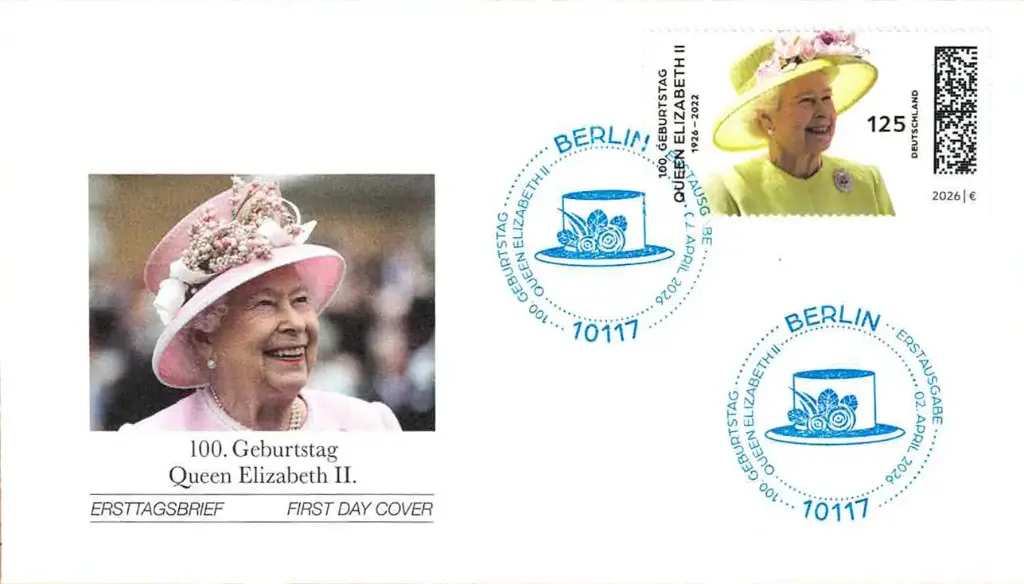 2026, Ersttagsbrief Queen Elizabeth II, Deutschland
