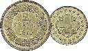 1860, 2 Fr. Silber-Kursmünze, Probeprägung