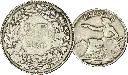 1850, 2 Fr. Silber-Kursmünze Sitzende Helvetia