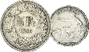 1850, 50 Rp. Silber-Kursmünze Sitzdende Helvetia