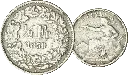 1850, 50 Rp. Silber-Kursmünze Sitzdende Helvetia