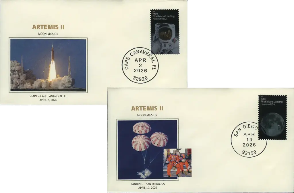 2026, Set - Artemis II - Moon Mission - Start und Landung