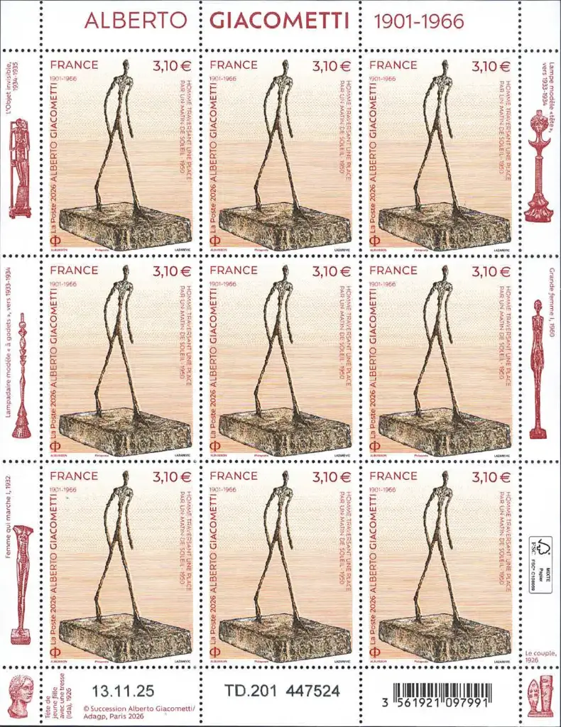 2026, 60. Todestag Alberto Giacometti, Frankreich