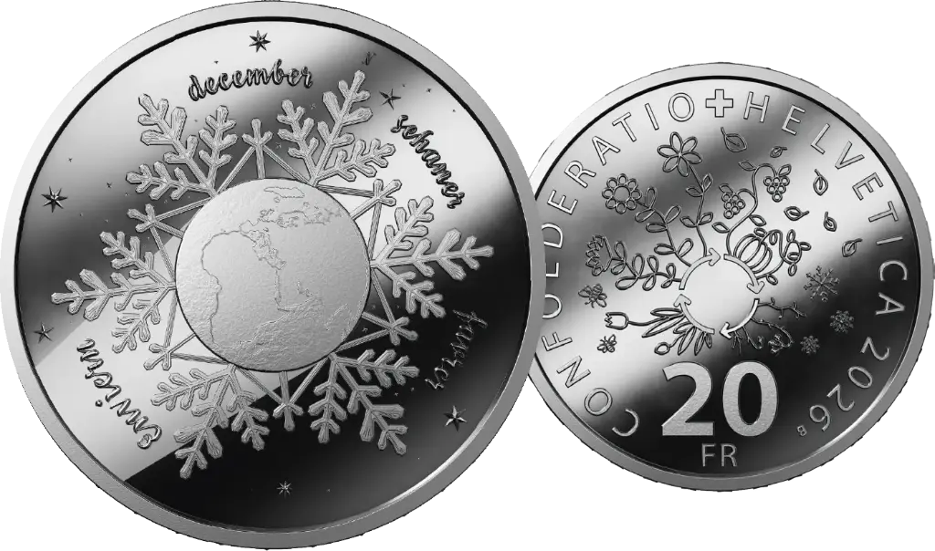 2026, 20 Fr. Gedenkmünze "Die 4 Jahreszeiten - Winter"