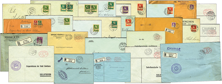 1850-1939, Kollektion von mindestens 30 Klassiker-Belegen