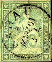 1 Fr. grau , Berner Druck, 2. Druckperiode