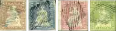 1854, Sitzende Helvetia, ungezähnt (Strubel), Münchner Druck, 3. Druckperiode