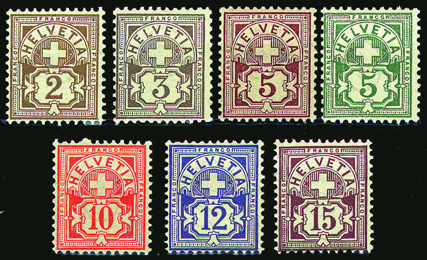 1894-1899, Ziffermuster