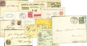 1885-1905, Belege-Kollektion mit über 10 Stücken