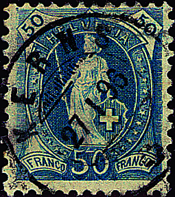 50 Rp. blau