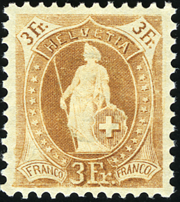 3 Fr. hellbraun