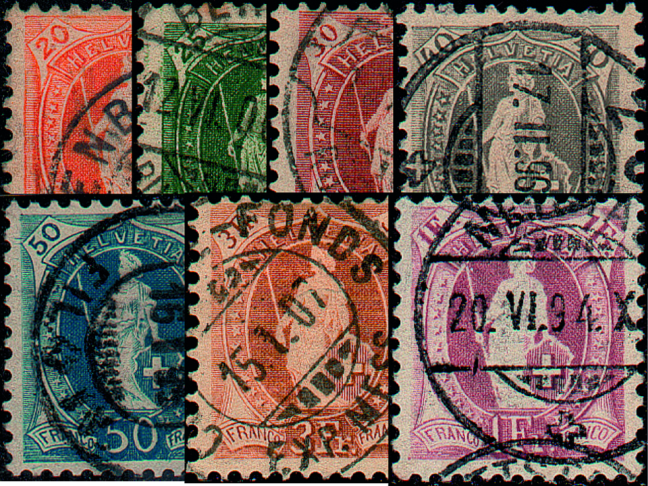 1894-1900, Stehende Helvetia
