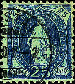 25 Rp. blau