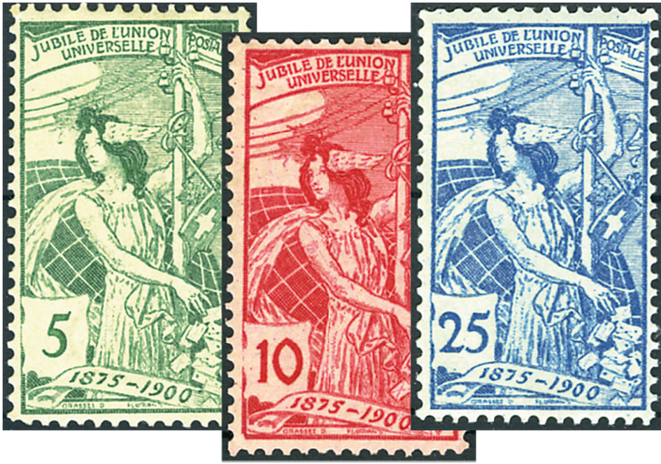 1900, 25 Jahre Weltpostverein