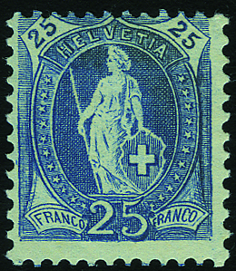 25 Rp. blau