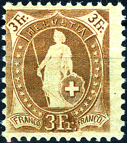 3 Fr. hellbraun
