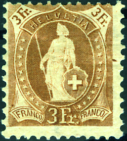 3 Fr. hellbraun