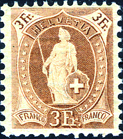 3 Fr. hellbraun