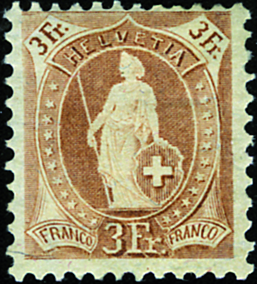 3 Fr. hellbraun