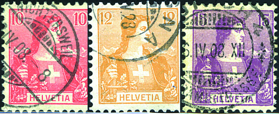1907, Neue Zeichnungen, Helvetia Brustbild I