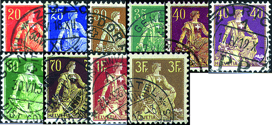 1908, Helvetia mit Schwert