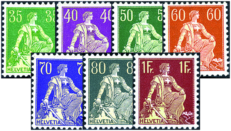 1933-1934, Helvetia mit Schwert