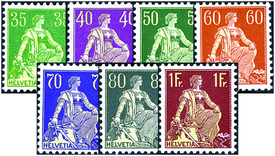 1933-1934, Helvetia mit Schwert