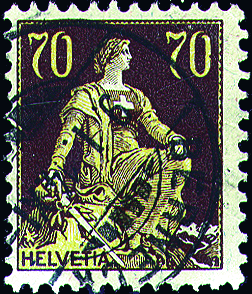 70 Rp. dunkelbraun-gelb