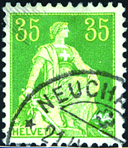 35 Rp. grün-orange